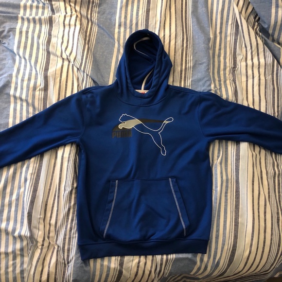 Blue Puma Hoodie Boys XL - Picture 3 of 3